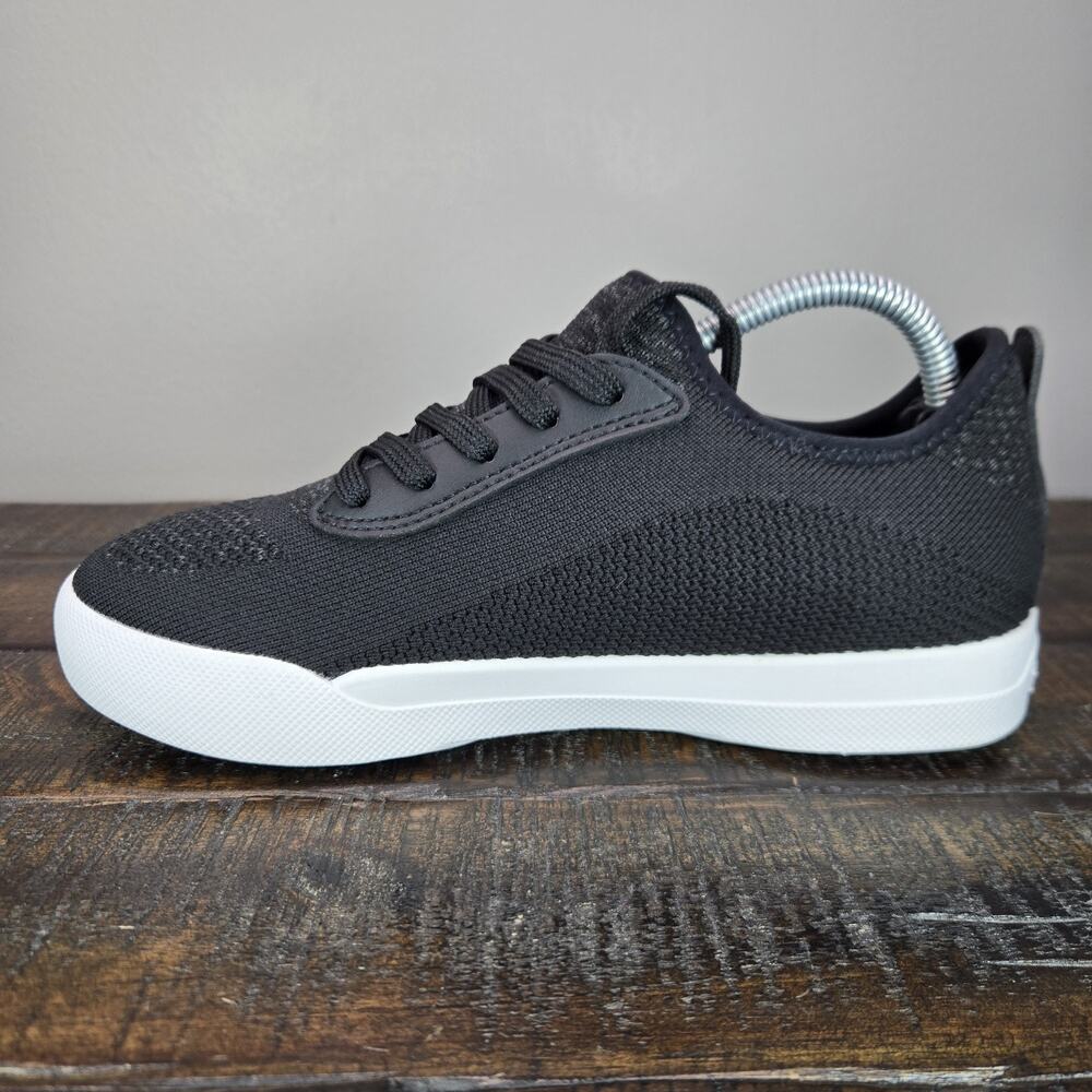 Vessi Black Knit Women's Sneakers with White Sole - Picture 6 of 11
